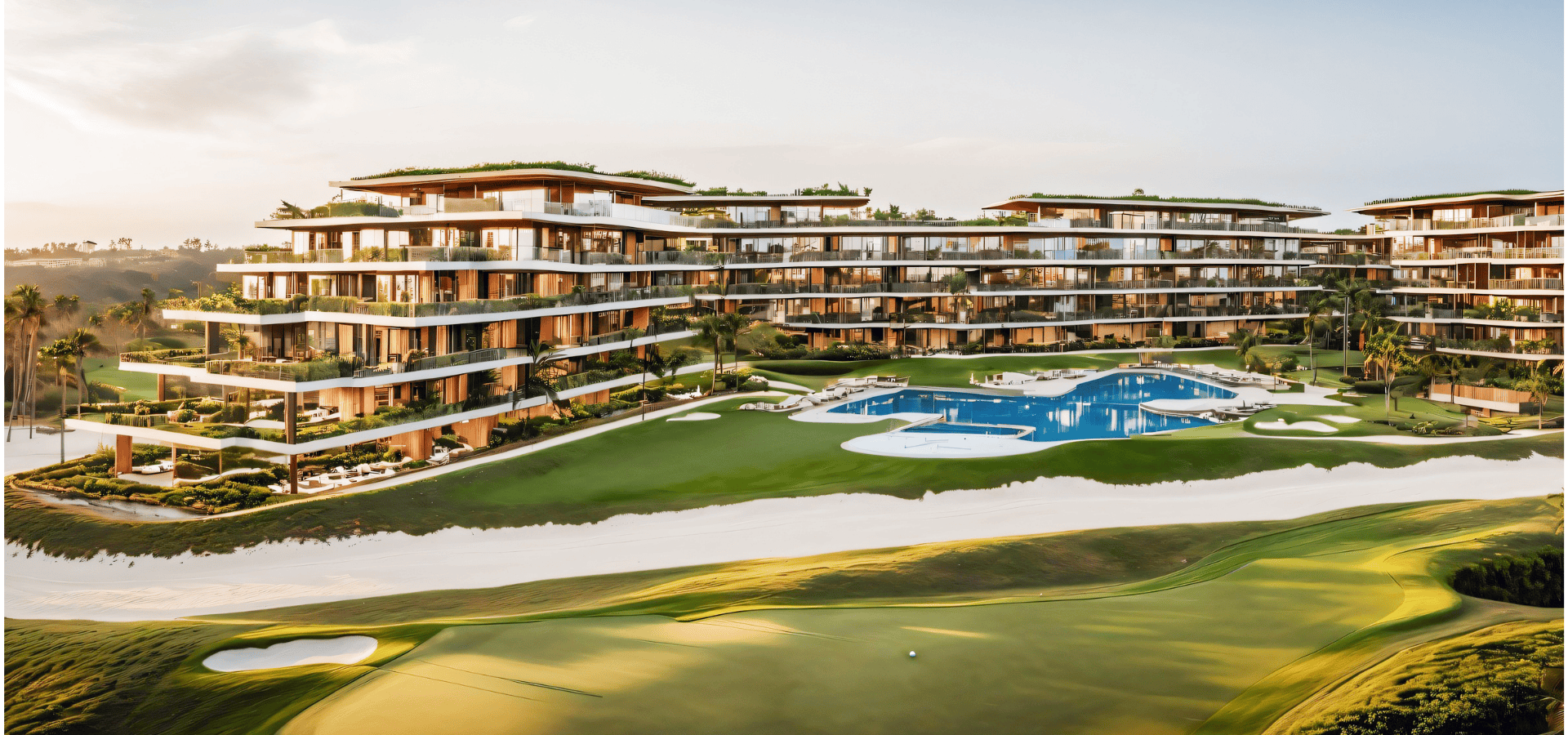  Con Playa Artificial y en el Campo de Golf en Cap Cana 